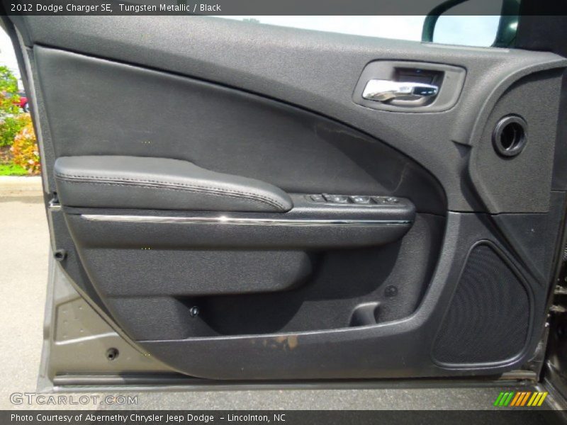 Tungsten Metallic / Black 2012 Dodge Charger SE
