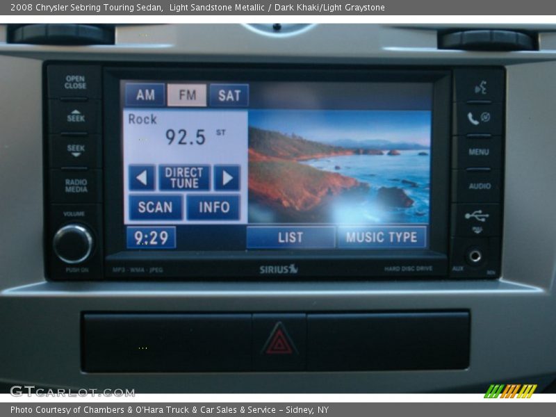 Light Sandstone Metallic / Dark Khaki/Light Graystone 2008 Chrysler Sebring Touring Sedan