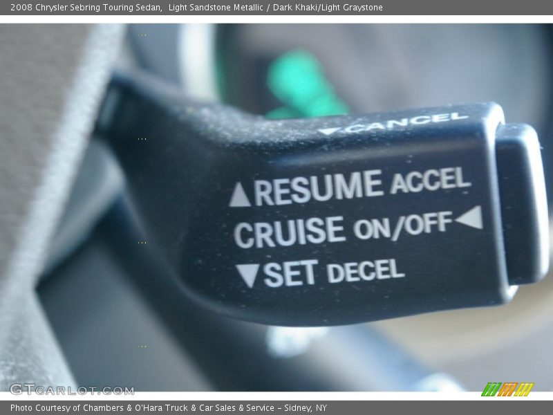Light Sandstone Metallic / Dark Khaki/Light Graystone 2008 Chrysler Sebring Touring Sedan