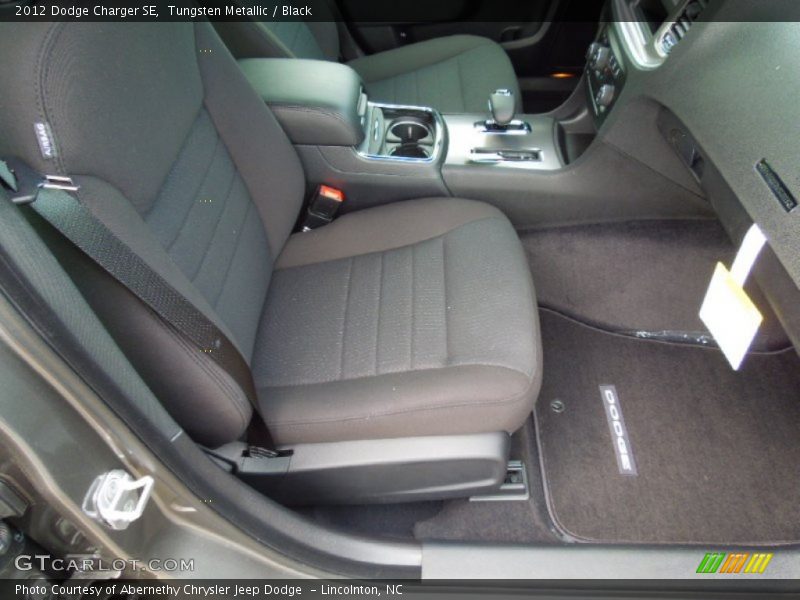 Tungsten Metallic / Black 2012 Dodge Charger SE
