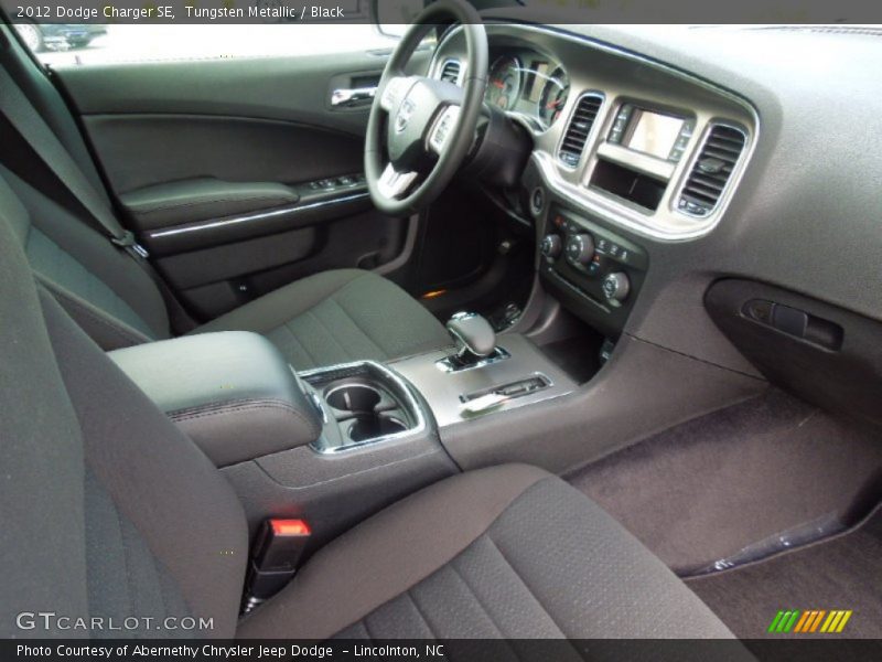 Tungsten Metallic / Black 2012 Dodge Charger SE