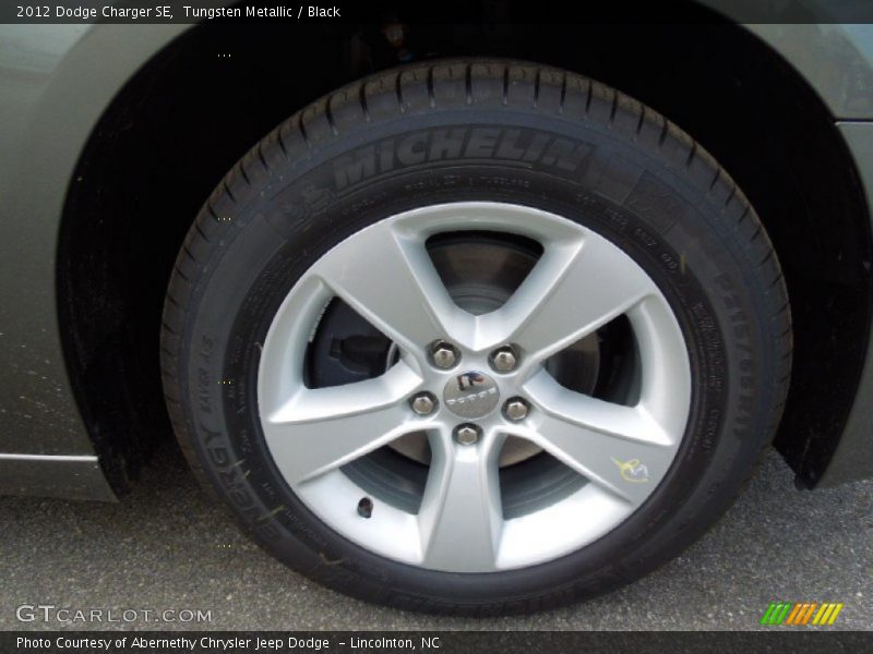 Tungsten Metallic / Black 2012 Dodge Charger SE