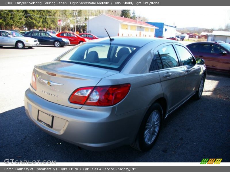 Light Sandstone Metallic / Dark Khaki/Light Graystone 2008 Chrysler Sebring Touring Sedan