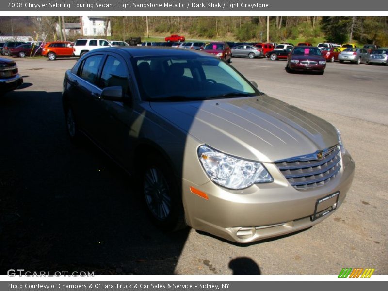 Light Sandstone Metallic / Dark Khaki/Light Graystone 2008 Chrysler Sebring Touring Sedan