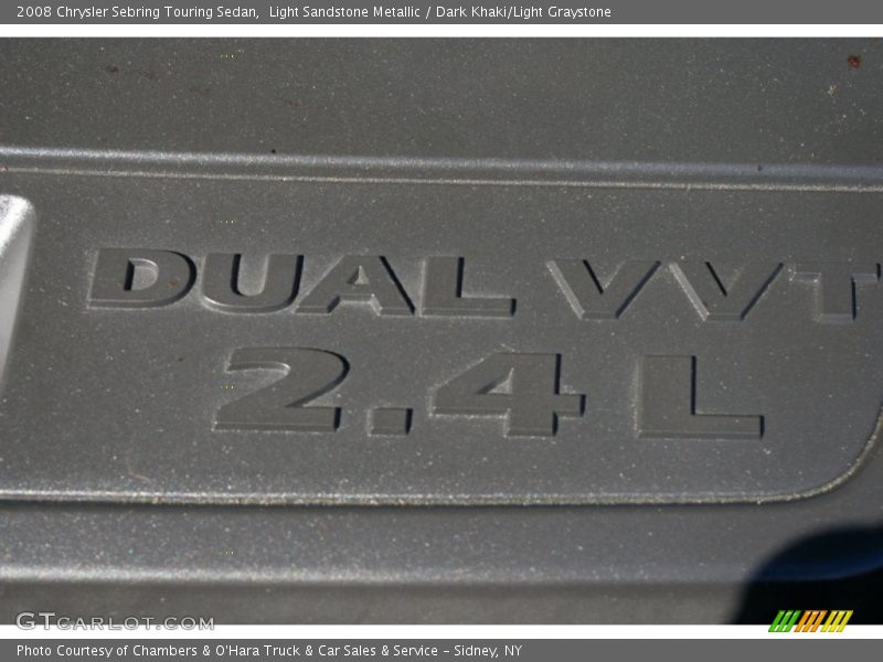 Light Sandstone Metallic / Dark Khaki/Light Graystone 2008 Chrysler Sebring Touring Sedan