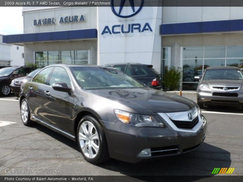 Grigio Metallic / Parchment 2009 Acura RL 3.7 AWD Sedan