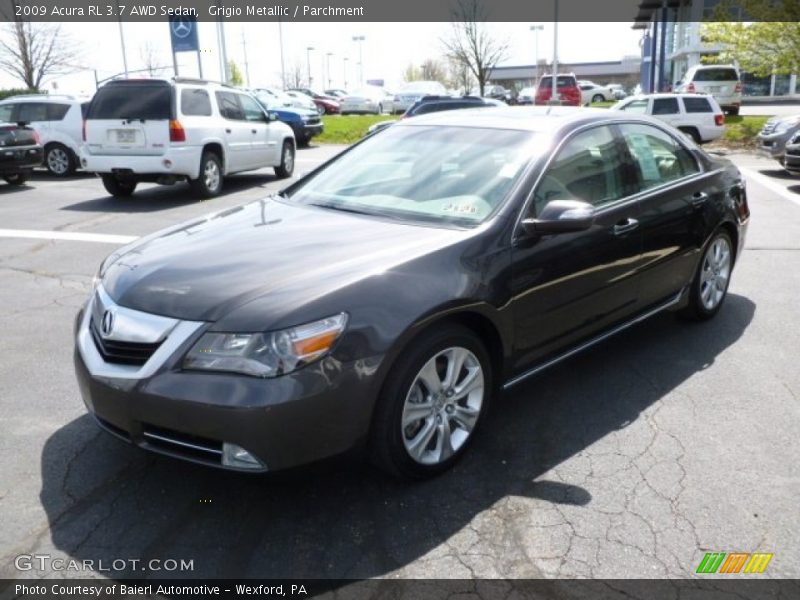 Grigio Metallic / Parchment 2009 Acura RL 3.7 AWD Sedan