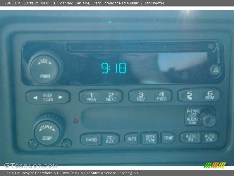 Dark Toreador Red Metallic / Dark Pewter 2003 GMC Sierra 2500HD SLE Extended Cab 4x4