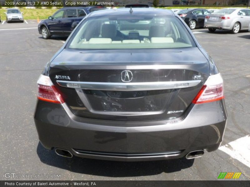 Grigio Metallic / Parchment 2009 Acura RL 3.7 AWD Sedan