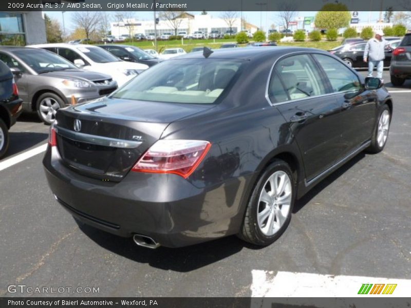 Grigio Metallic / Parchment 2009 Acura RL 3.7 AWD Sedan