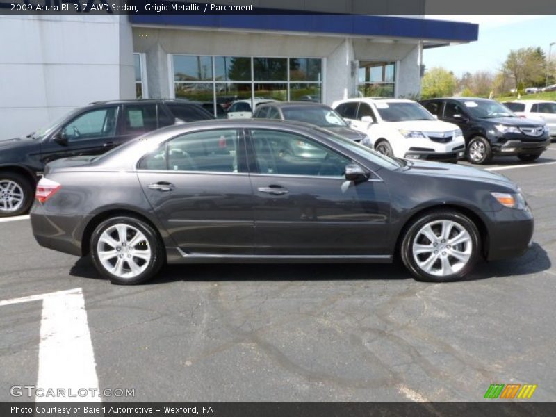 Grigio Metallic / Parchment 2009 Acura RL 3.7 AWD Sedan