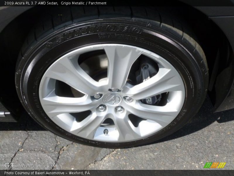 Grigio Metallic / Parchment 2009 Acura RL 3.7 AWD Sedan