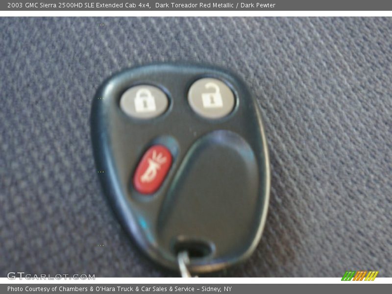 Dark Toreador Red Metallic / Dark Pewter 2003 GMC Sierra 2500HD SLE Extended Cab 4x4