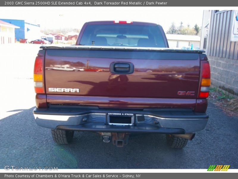 Dark Toreador Red Metallic / Dark Pewter 2003 GMC Sierra 2500HD SLE Extended Cab 4x4