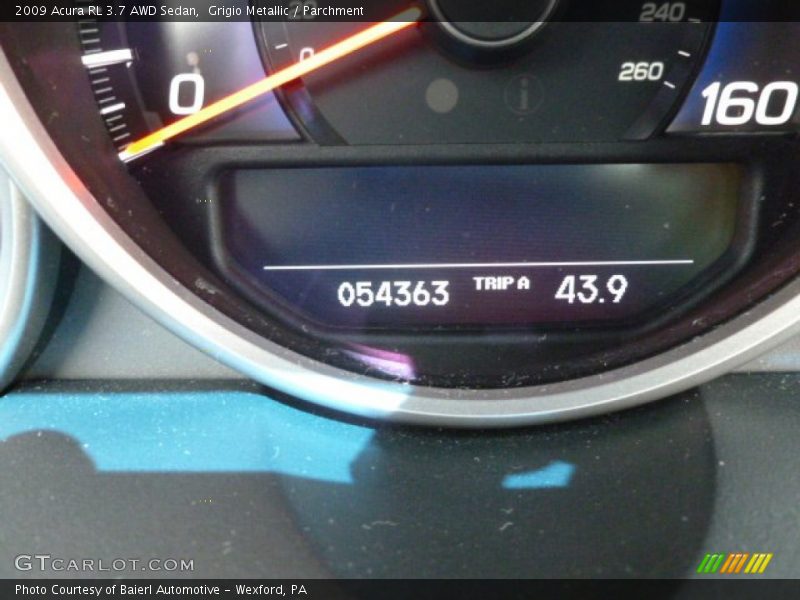 Grigio Metallic / Parchment 2009 Acura RL 3.7 AWD Sedan