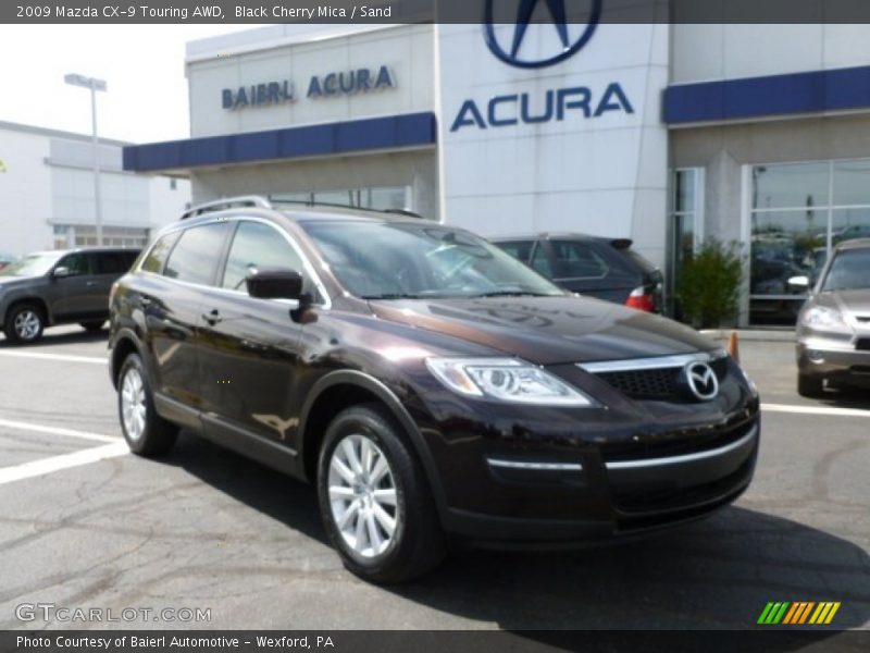 Black Cherry Mica / Sand 2009 Mazda CX-9 Touring AWD