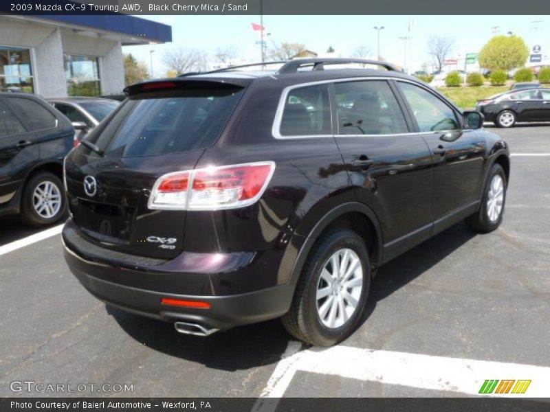 Black Cherry Mica / Sand 2009 Mazda CX-9 Touring AWD