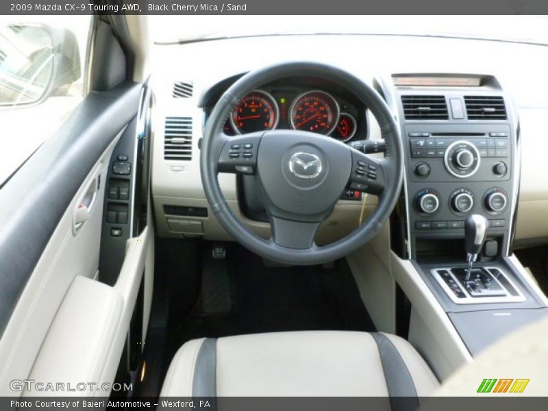 Black Cherry Mica / Sand 2009 Mazda CX-9 Touring AWD