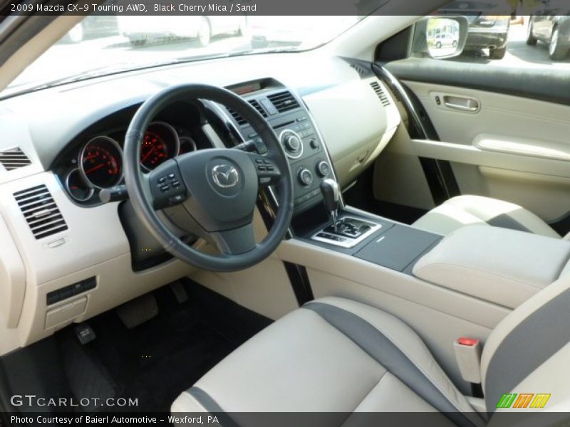 Black Cherry Mica / Sand 2009 Mazda CX-9 Touring AWD
