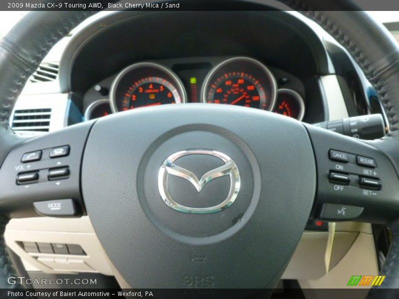 Black Cherry Mica / Sand 2009 Mazda CX-9 Touring AWD