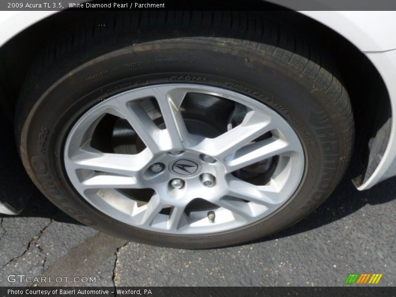 White Diamond Pearl / Parchment 2009 Acura TL 3.5