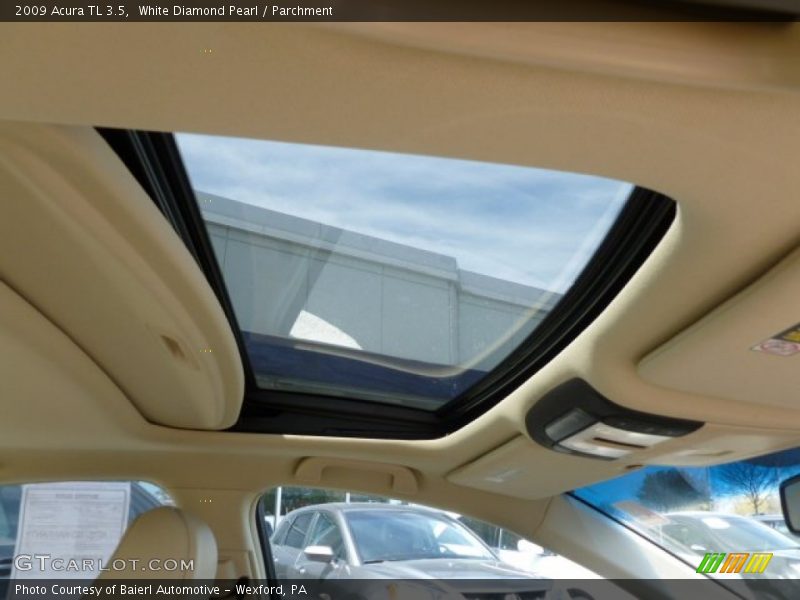 White Diamond Pearl / Parchment 2009 Acura TL 3.5