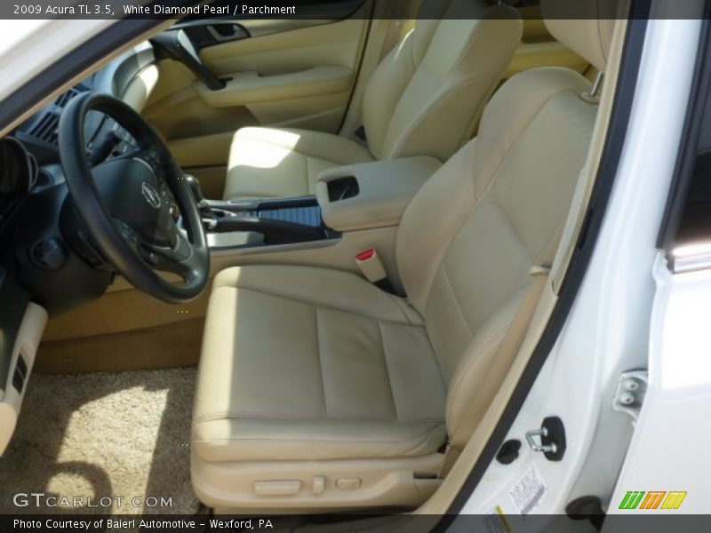 White Diamond Pearl / Parchment 2009 Acura TL 3.5
