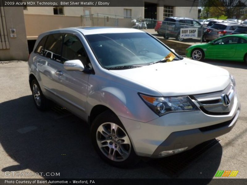 Billet Silver Metallic / Ebony 2009 Acura MDX Technology
