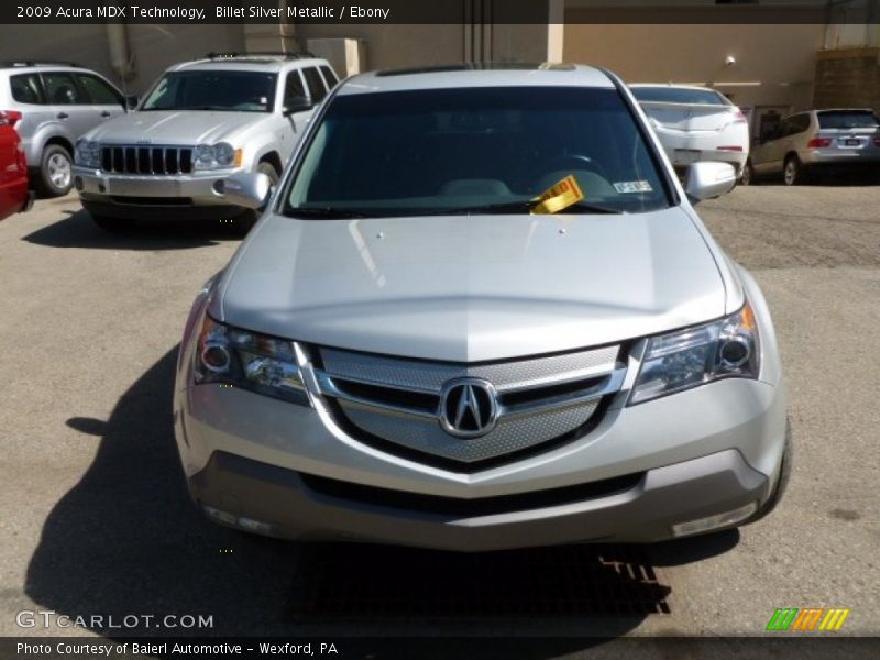 Billet Silver Metallic / Ebony 2009 Acura MDX Technology