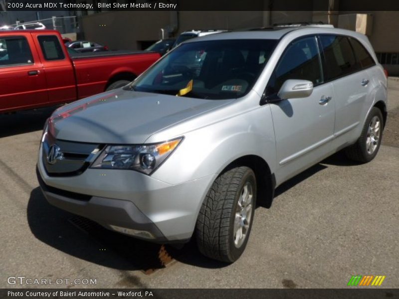 Billet Silver Metallic / Ebony 2009 Acura MDX Technology