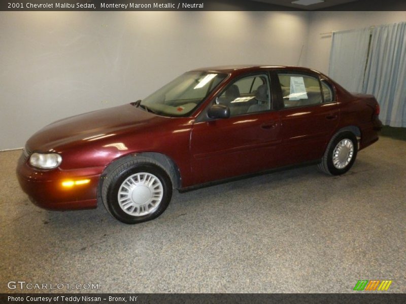 Monterey Maroon Metallic / Neutral 2001 Chevrolet Malibu Sedan
