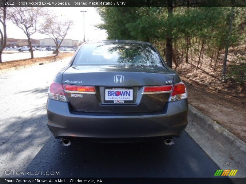 Polished Metal Metallic / Gray 2012 Honda Accord EX-L V6 Sedan