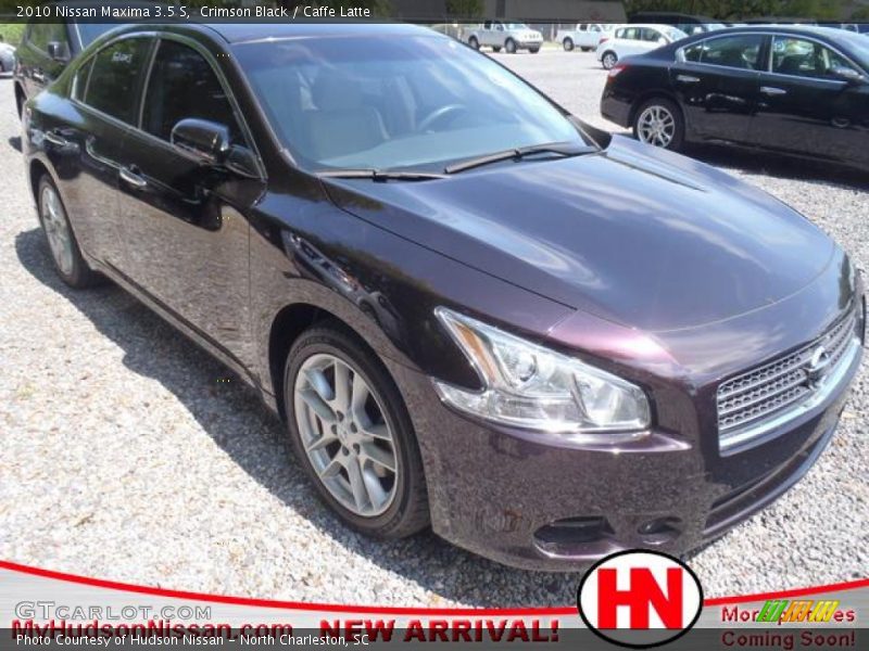 Crimson Black / Caffe Latte 2010 Nissan Maxima 3.5 S