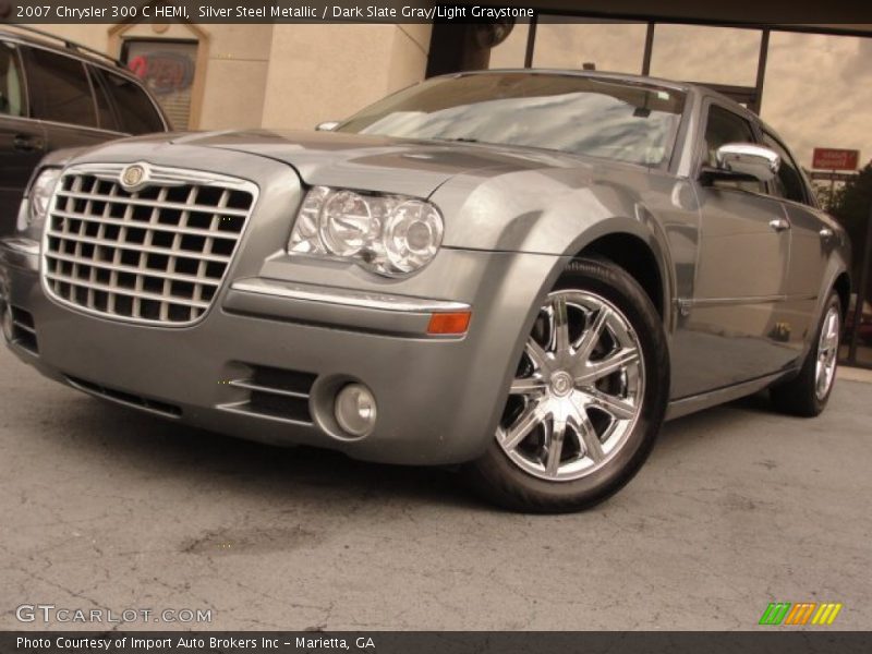 Silver Steel Metallic / Dark Slate Gray/Light Graystone 2007 Chrysler 300 C HEMI