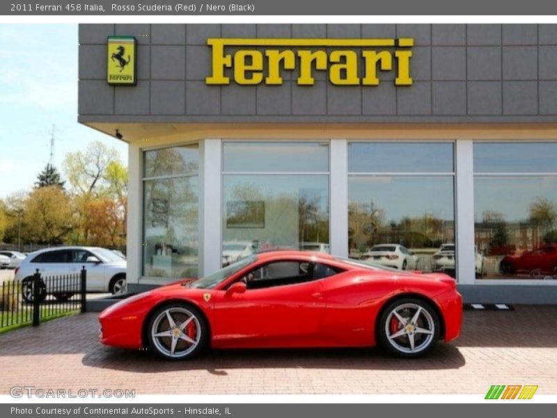 Rosso Scuderia (Red) / Nero (Black) 2011 Ferrari 458 Italia