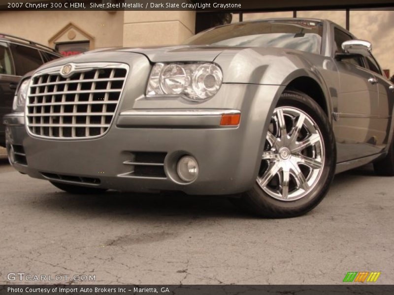 Silver Steel Metallic / Dark Slate Gray/Light Graystone 2007 Chrysler 300 C HEMI