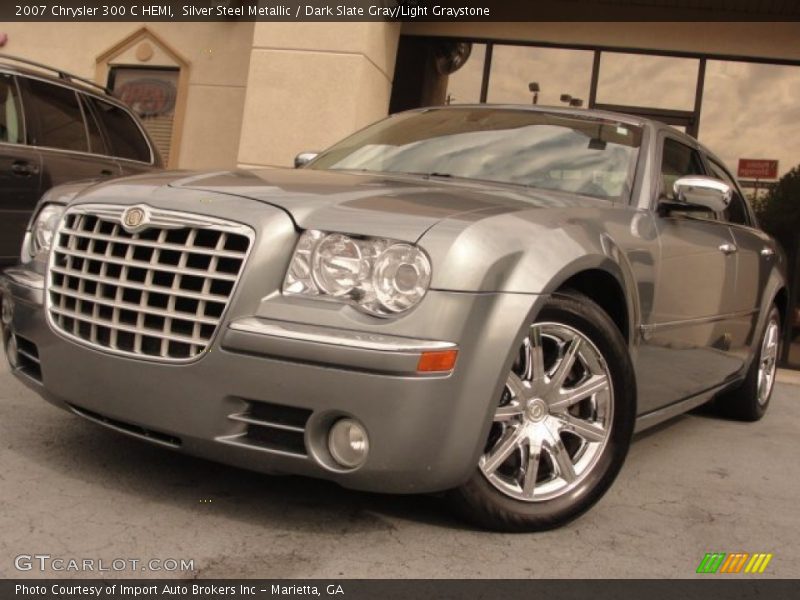 Silver Steel Metallic / Dark Slate Gray/Light Graystone 2007 Chrysler 300 C HEMI