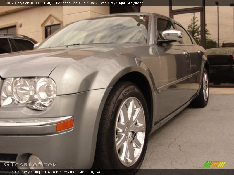 Silver Steel Metallic / Dark Slate Gray/Light Graystone 2007 Chrysler 300 C HEMI