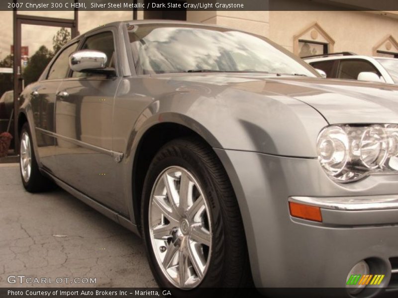 Silver Steel Metallic / Dark Slate Gray/Light Graystone 2007 Chrysler 300 C HEMI