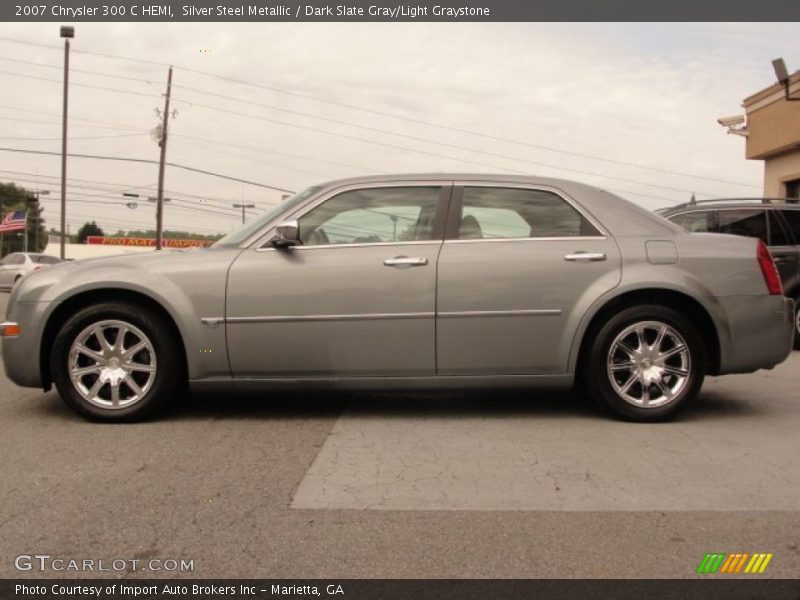 Silver Steel Metallic / Dark Slate Gray/Light Graystone 2007 Chrysler 300 C HEMI