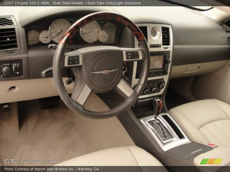 Silver Steel Metallic / Dark Slate Gray/Light Graystone 2007 Chrysler 300 C HEMI