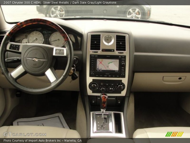 Silver Steel Metallic / Dark Slate Gray/Light Graystone 2007 Chrysler 300 C HEMI