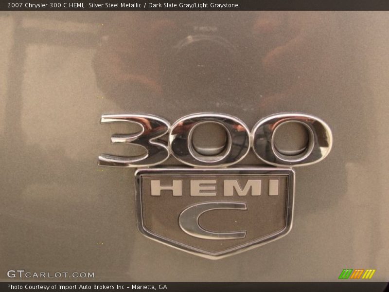 Silver Steel Metallic / Dark Slate Gray/Light Graystone 2007 Chrysler 300 C HEMI