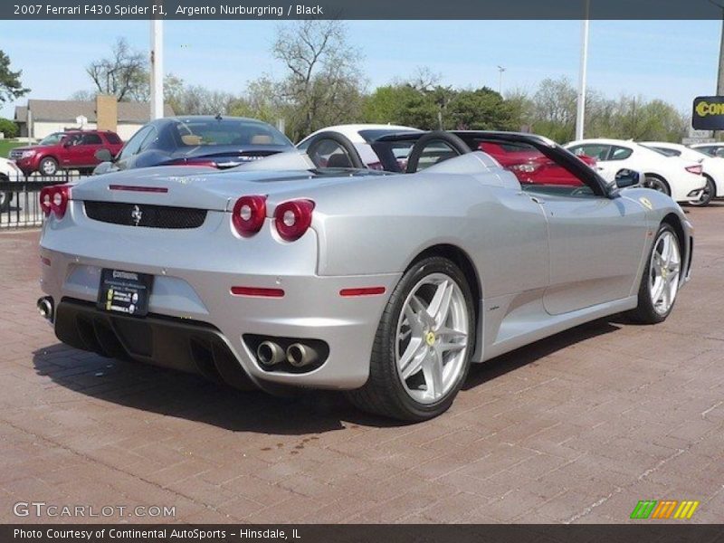 Argento Nurburgring / Black 2007 Ferrari F430 Spider F1