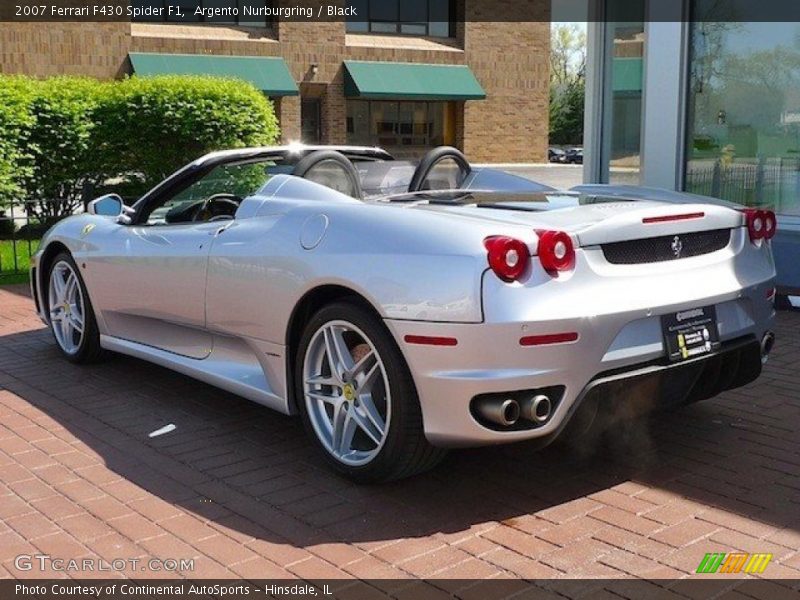 Argento Nurburgring / Black 2007 Ferrari F430 Spider F1