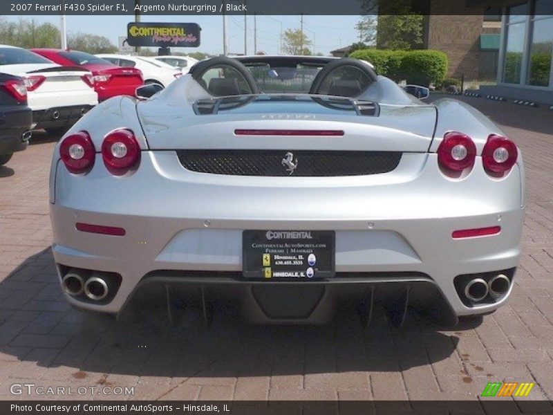 Argento Nurburgring / Black 2007 Ferrari F430 Spider F1