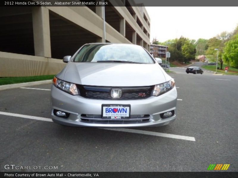 Alabaster Silver Metallic / Black 2012 Honda Civic Si Sedan