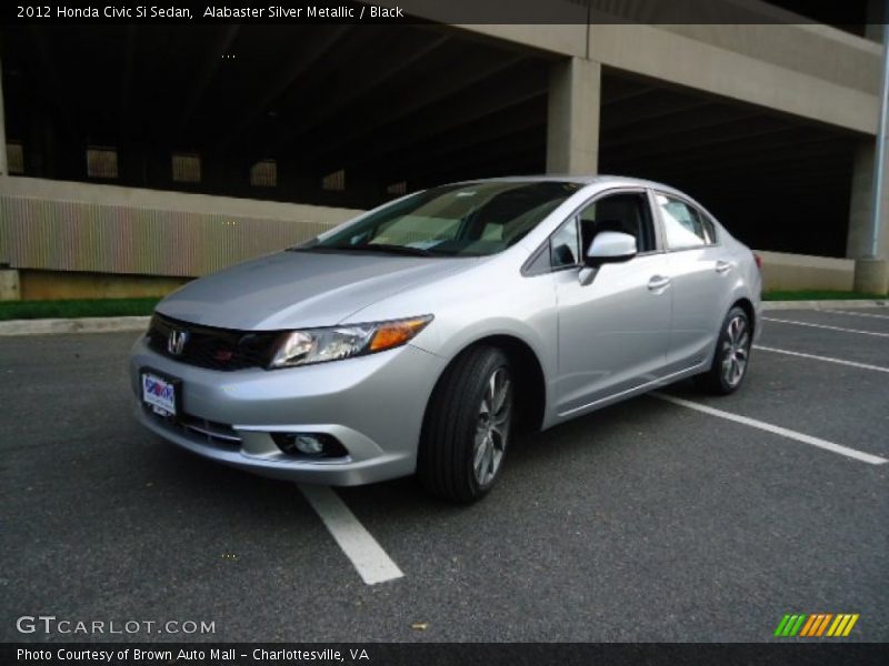 Alabaster Silver Metallic / Black 2012 Honda Civic Si Sedan