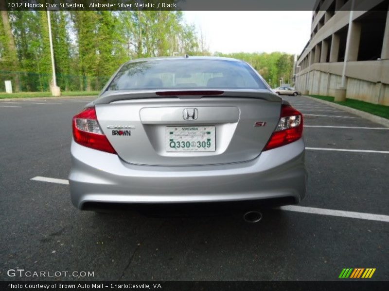 Alabaster Silver Metallic / Black 2012 Honda Civic Si Sedan
