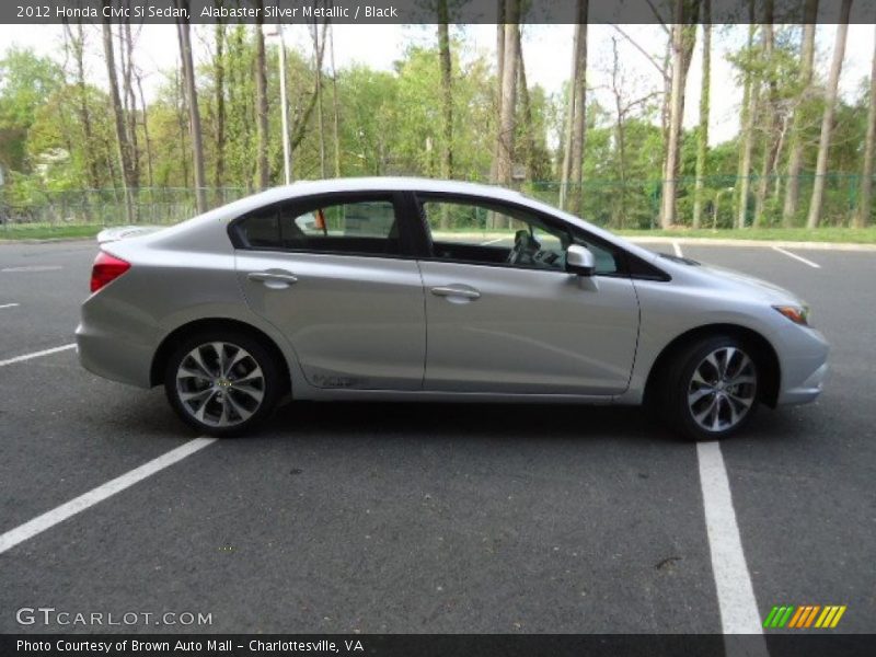 Alabaster Silver Metallic / Black 2012 Honda Civic Si Sedan